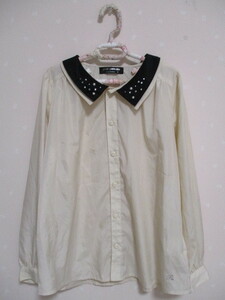 * Pom Ponette * pretty thin blouse *M150.* beige 0524