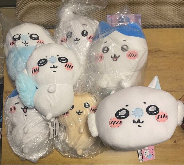 ちいかわ ぬいぐるみ まとめ売り 7点 うさぎ ハチワレ モモンガ
