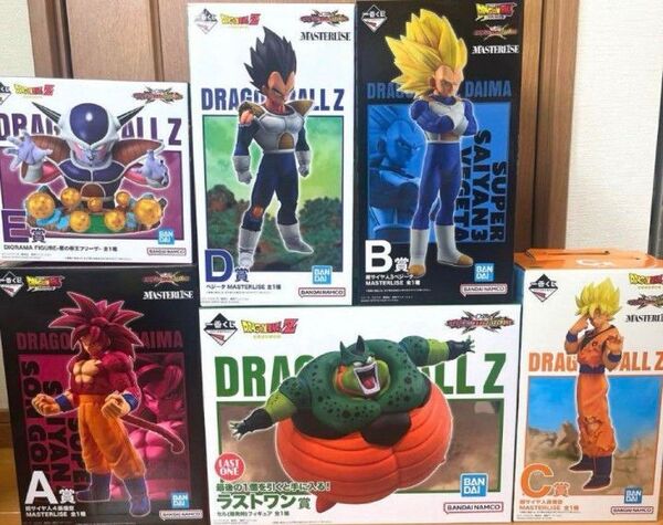 一番くじ ドラゴンボールVSオムニバスCROSS A賞 孫悟空 B賞 ベジータ C賞 孫悟空 D賞 ベジータ E賞 フリーザ セル