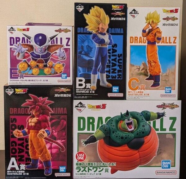 一番くじ ドラゴンボールVSオムニバスCROSS A賞 孫悟空 B賞 ベジータ C賞 孫悟空 E賞 フリーザ ラストワン賞 セル