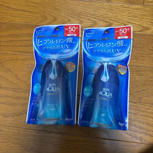 【2個セット】ROHTO スキンアクア UVジェル SPF50+ PA++++ 70g x 2個