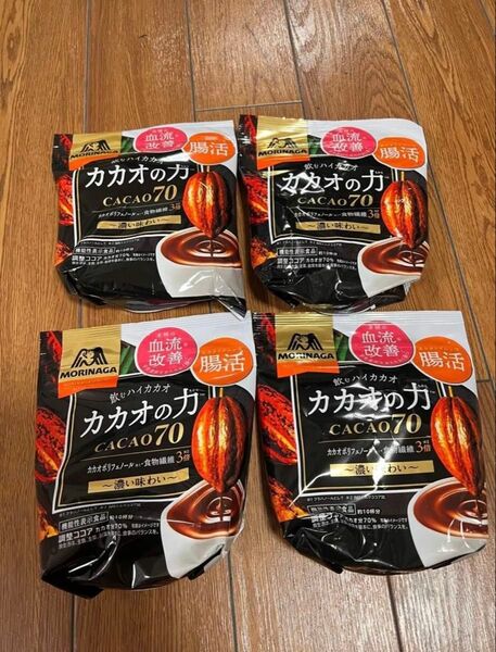 森永製菓 カカオの力 カカオ70 調整ココア 4袋セット