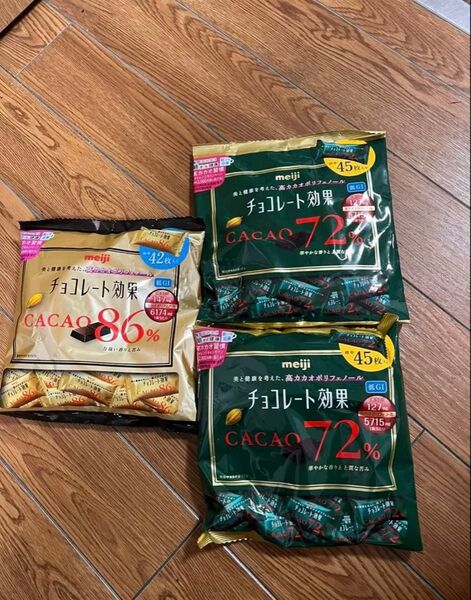 meiji チョコレート効果 カカオ72% & 86% 2袋セット