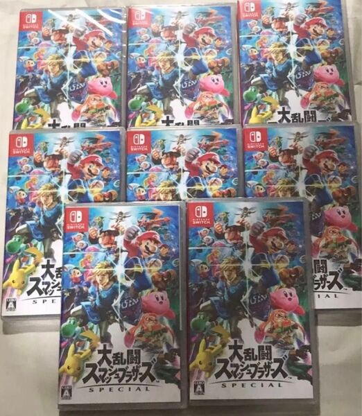 Nintendo Switch 大乱闘スマッシュブラザーズ SPECIAL ソフト 新品 未開封品 シュリンク付き 8本セット