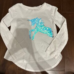 GAP キッズ ロンT スパンコール ユニコーン 110 120