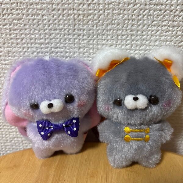 すくっとたっちさんちゃいなたうん&たれうさぎさんたっち/マスコットキーホルダー