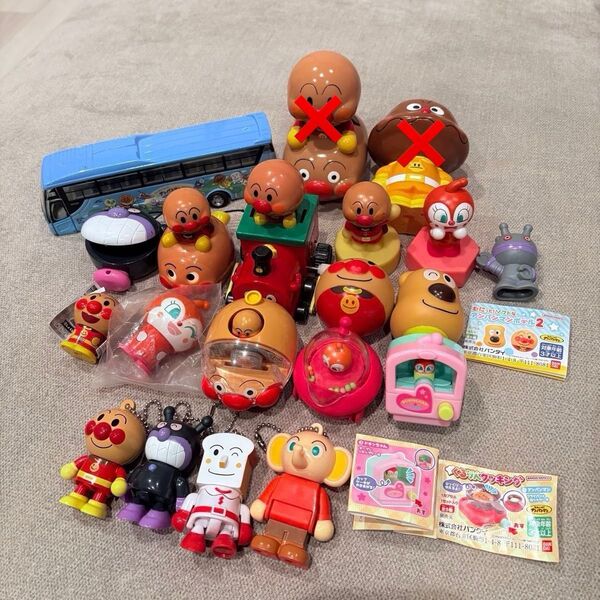 アンパンマン ガチャガチャ おもちゃ 指人形 ソフビ ミニカー まとめ売り