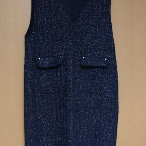 HK WORKSLONDON ジャンパースカート ネイビー M しまむら