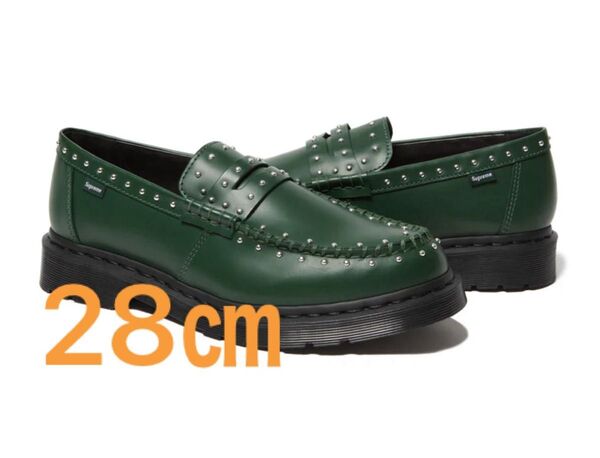 【Supreme】Dr.Martens Studded Penton Loafer Dark Green 28㎝