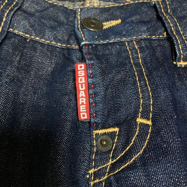 DSQUARED2 リネン混合ストレートデニム レディースSサイズ 難あり