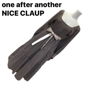 one afteranother NICE CLAUP ロングワンピース デコルテ綺麗見せ フリーサイズ