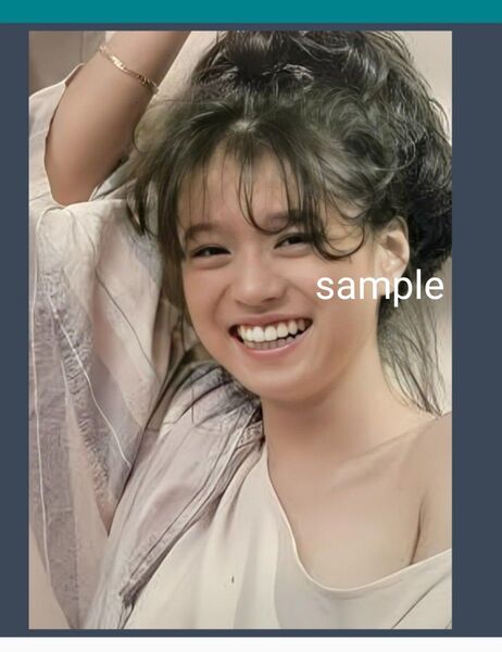 中森明菜 写真L版 「ツッパリ少女」