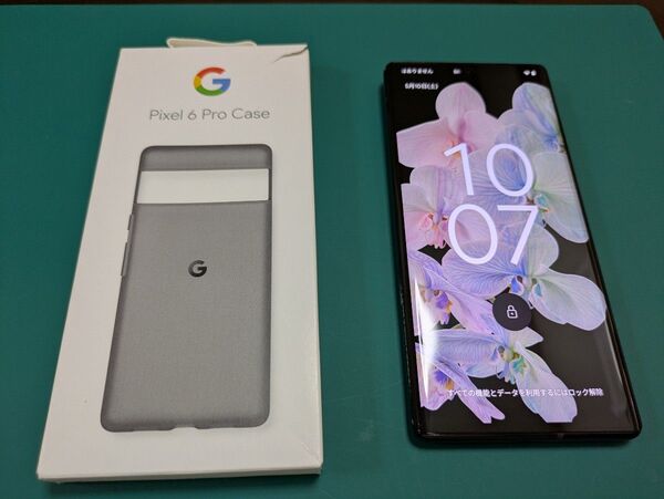 【中古美品】Google Pixel 6 Pro 128GB ストームブラック オマケ純正ケース付き