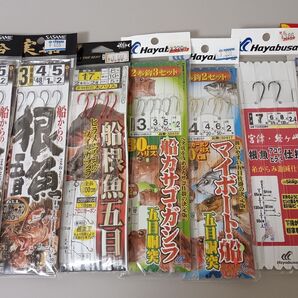 船根魚 船カサゴ 船五目 バラエティ 仕掛け 7枚セット ガシラ メバル アコウ
