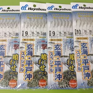 ハヤブサ 船極 喰わせサビキ 玄海平戸沖スペシャル 4枚セット Hayabusa フロロカーボン フラッシャー
