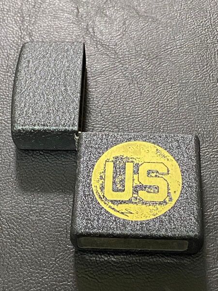 特価品 zippo U.S. ブラッククラックル 外側ケース アウター 特殊加工 希少モデル 2016年製