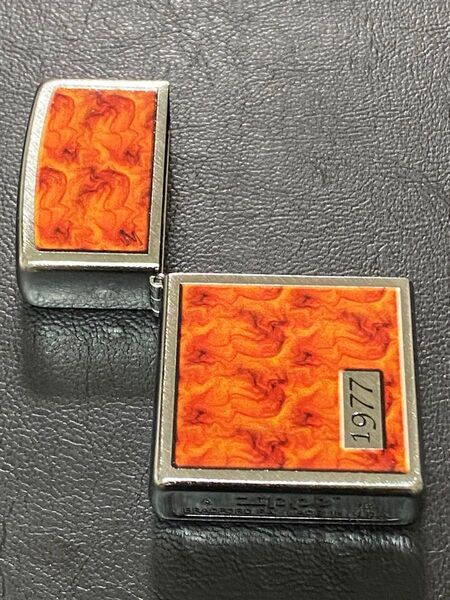 特価品 zippo 鼈甲柄 前面加工 外側ケース アウター シルバー 希少モデル 2015年製