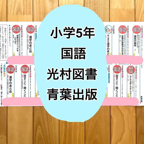 sa様 小学5年 国語 光村 青葉 カラーテスト QRコード