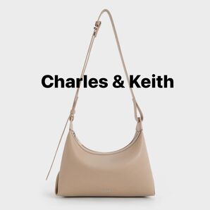 Charles & Keithベージュオレリートラペーズホーボーバッグ2wayショルダーバッグチャールズアンドキースZARA
