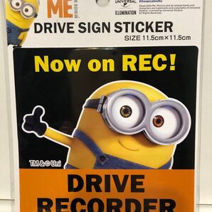 ミニオンズ ボブ ドライブレコーダーステッカー 録画中 ドラレコ 車ステッカー カーステッカー カー用品 USJ ユニバ ミニオン