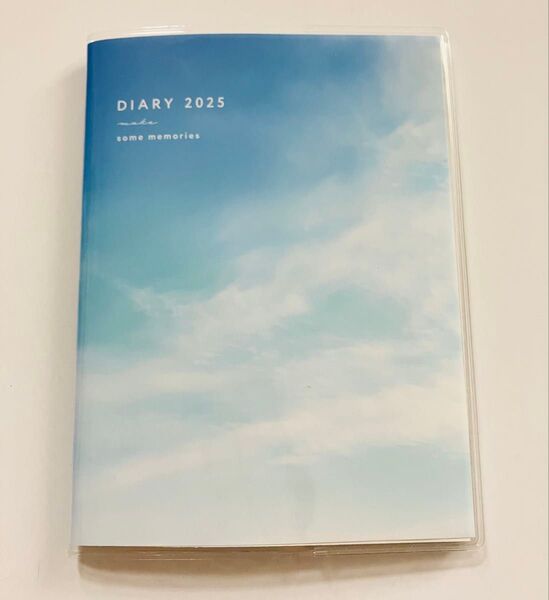 青空 雲 スケジュール帳 2025年 4月始まり A6サイズ ダイアリー手帳 空 スカイブルー 新品未使用 匿名配送