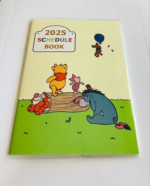 くまのプーさん スケジュール帳 2025年 B6サイズ 手帳 ノート メモ カレンダー プーさん ディズニー 新品
