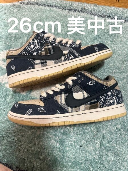 Travis Scott × Nike SB Dunk Low "Black/Parachute Beige"