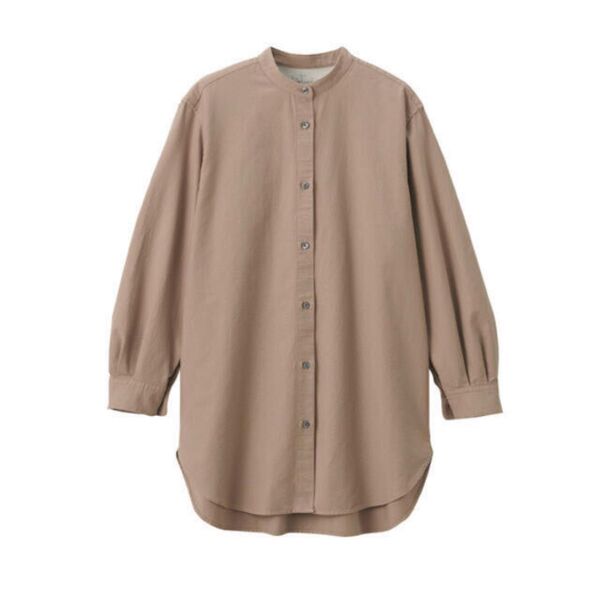 無印良品 洗いざらしオックスチュニック M-L