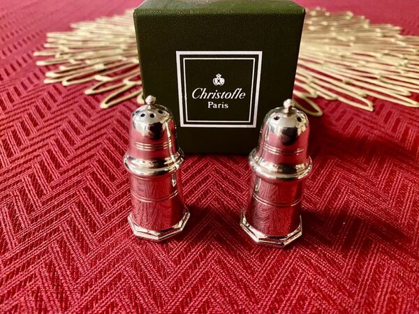 【超レア☆未使用品☆】クリストフル VILLARS ソルト&ペッパー 調味料入