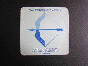 アリタリア航空■ラゲッジラベル■ALITALIA■1950's　