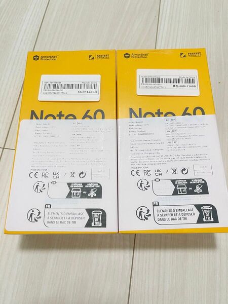 Realme note 60 6GB+128GB black 2台セット