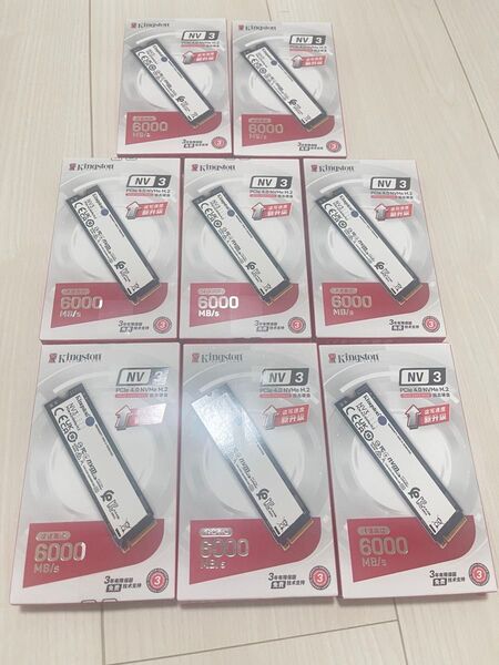 Kingston NV3 500G SSD PCle 4.0 M.2 新品未使用 8枚セット