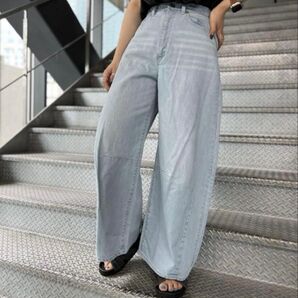 Scrap Book★ cocoon wide denim pants デニム