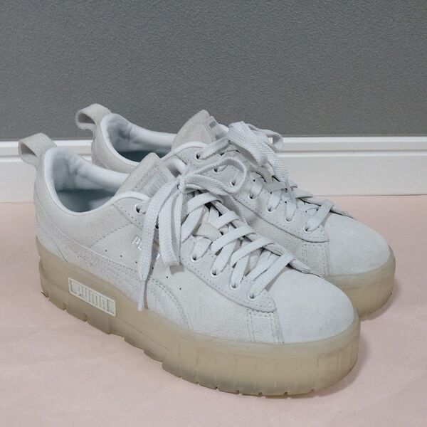 送料込み!美品!PUMA 厚底スニーカー