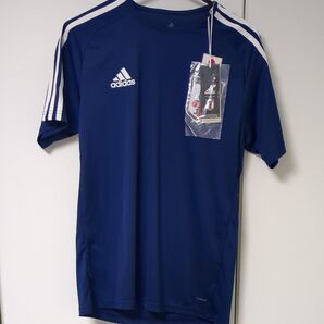 adidas サッカー日本代表 トレーニングトップ ブルー Oサイズ 未使用
