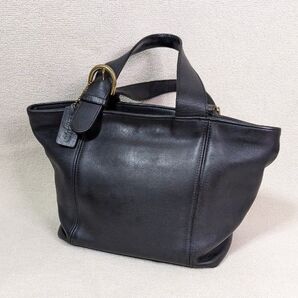 希少 COACH 4133 ブラック オールドコーチ レザー ハンドバック