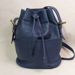 【美品】オールドコーチ ショルダーバッグ 巾着 4151 ブルー 青