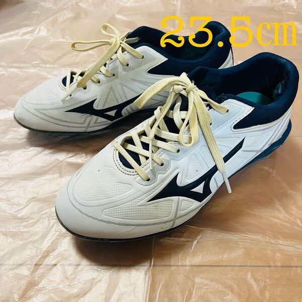 ミズノ mizuno 野球 ソフトボール 金具スパイク ライトレボバディー 幅広 ワイド 中学 高校野球対応 23.5㎝