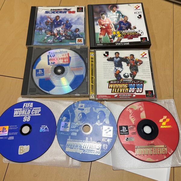 【PS】 Jリーグ実況ウイニングイレブン2000 2nd他サッカー系7本セット