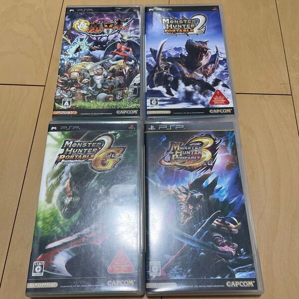 【PSP】 極魔界村とモンハン3本のセット