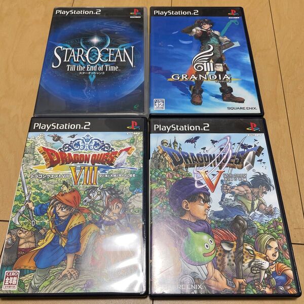 【PS2】 ドラゴンクエスト5 天空の花嫁他スクエニ系4本セット