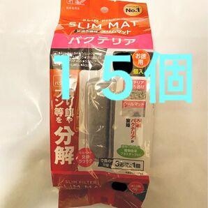 合計15個 GEX バクテリア スリムマット フィルター サイレントフロースリム