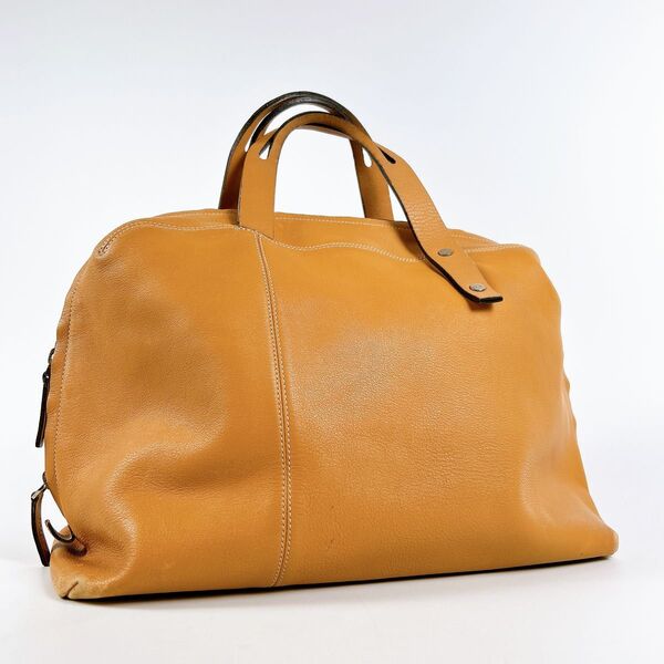 美品 LOEWE ロエベ カーフスキン レザー ハンドバッグ ミニボストン