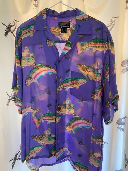 パタゴニア パタロハ トラウト柄 80s patagonia TROUT XL 激レア 美品