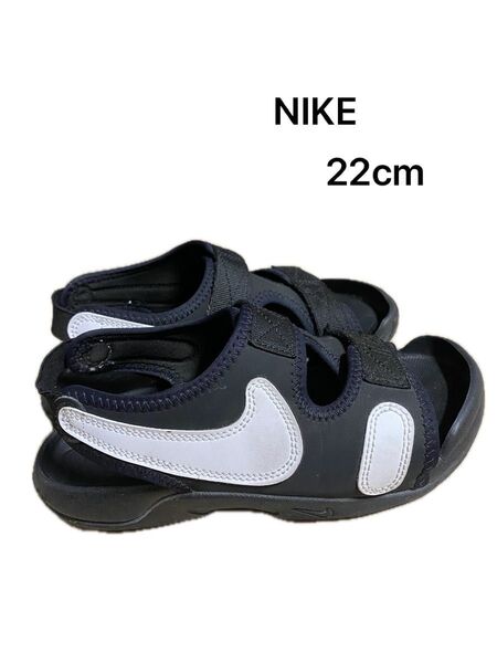 NIKE ナイキ SUNRAY ADJUST 6 GS サンレイアジャスト ブラック 22cm