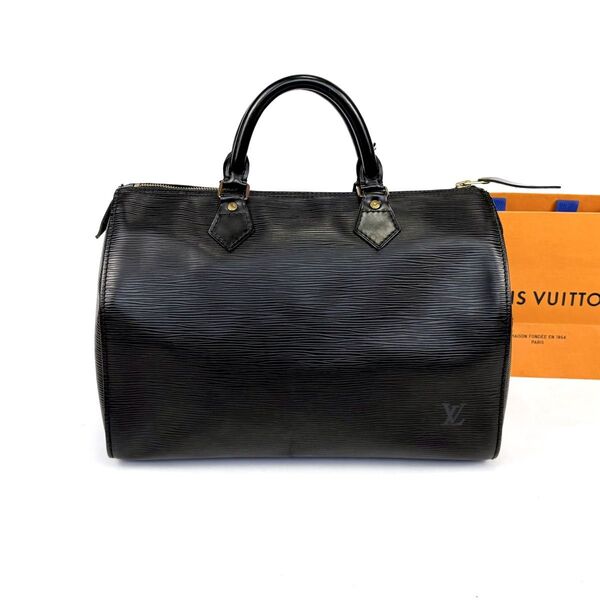 ルイヴィトン LOUIS VUITTON スピーディ30 35 エピレザー ノワール ブラック ハンドバッグ ミニボストンバッグ