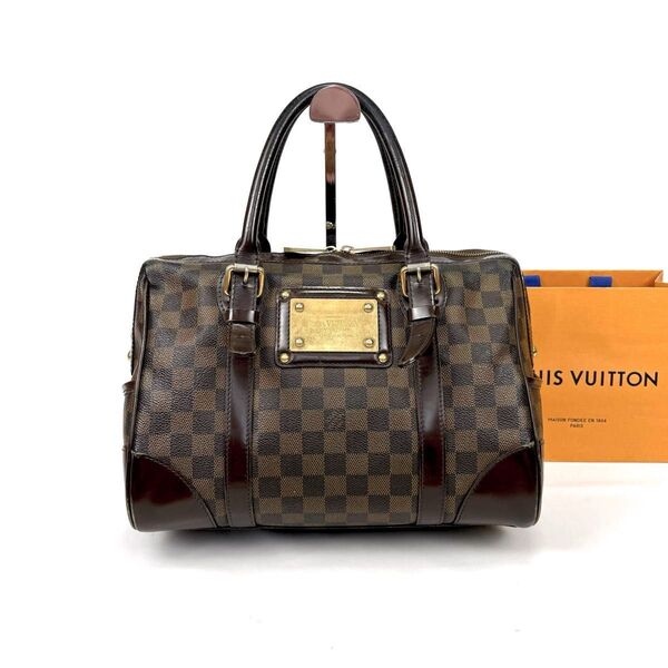 ルイヴィトン LOUIS VUITTON バークレー ミニボストンバッグ ダミエレザー エベヌ ハンドバッグ ブラウン