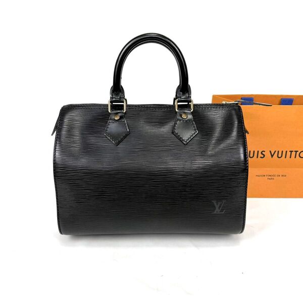ルイヴィトン LOUIS VUITTON スピーディ25 エピレザー ブラック ノワール 黒 ハンドバッグ ミニボストンバッグ