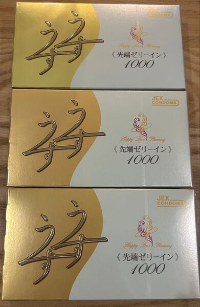 うすうす 先端ゼリーイン1000 12個入り 3箱セット