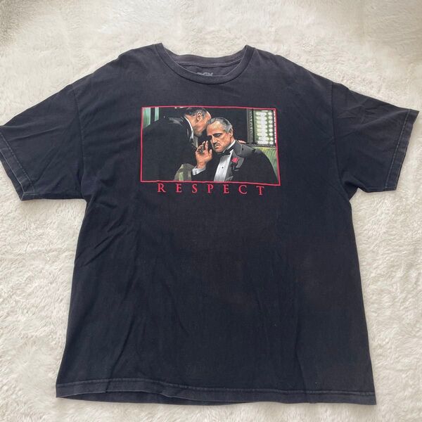 2XL DGK ストリート映画ゴッドファーザー ブラック古着 マーロンブランドtシャツ